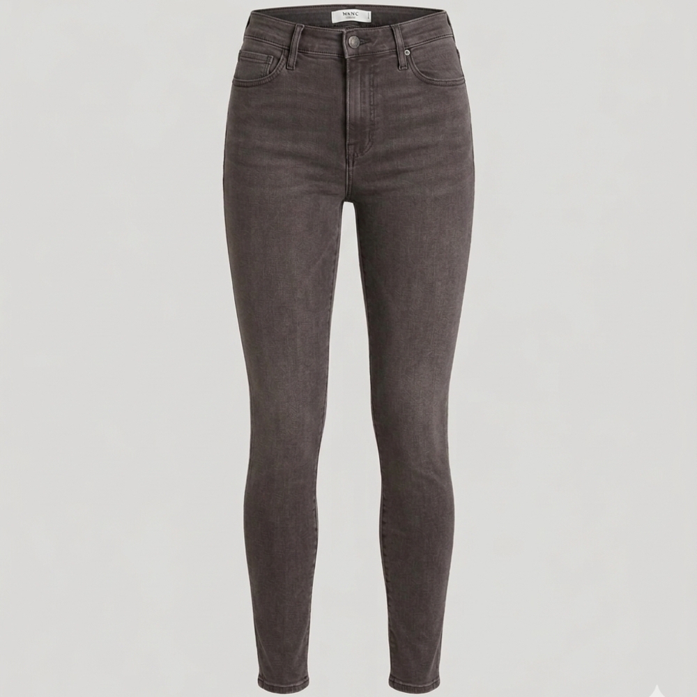 FRAME Le High Skinny Jeans Women's Size 28 Burton Grey Denim Wash Stretch Chic